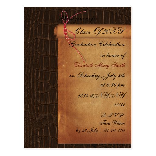 Scroll Graduation Invitations 7