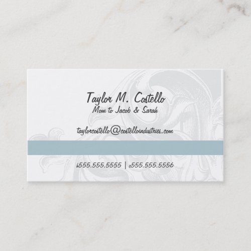 Elegant Scroll Mommy Cards Business Cards