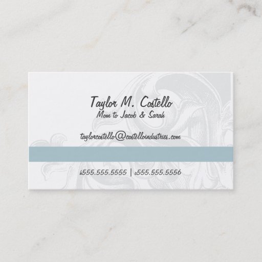 Customizable Elegant Scroll Mommy Cards Business Cards