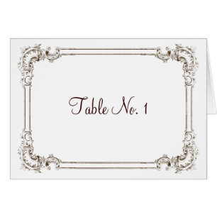 Elegant Scroll Vintage Style Frame Place Card