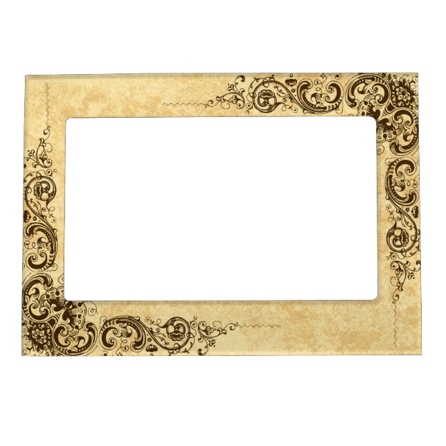 Elegant Scroll Work Magnetic Frame (Front)