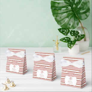 Elegant Sea Octopus Nautical Striped Baby Shower I Favor Boxes