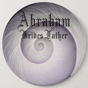 Elegant Sea Shell Classy Brides Father Wedding Pinback Button