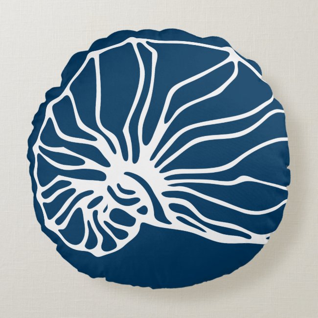 Elegant Sea Shell Pattern - Teal Blue Ocean Theme