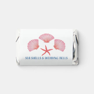 Elegant Sea shells & wedding bells Bridal shower Hershey's Miniatures