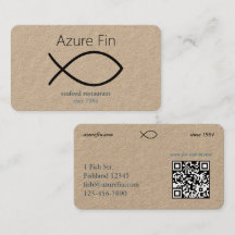 Elegant Seafood Restaurant | Fish Logo & QR Code