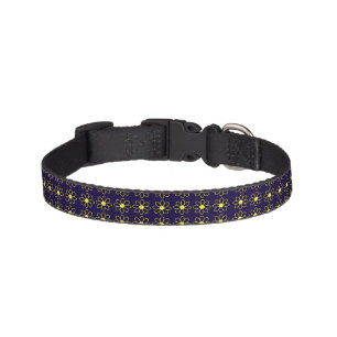 Elegant seamless pattern with Yellow Flowers Pet Collar