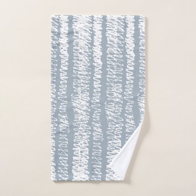 Elegant Seamless Scribble Pattern Hand Towel (Hand Towel)