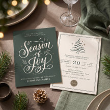 Elegant Season of Joy Corporate Holiday