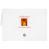 Elegant Seasons Greetings card with ornaments (Back Horizontal)