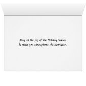 Elegant Seasons Greetings card with ornaments (Inside Horizontal (Bottom))