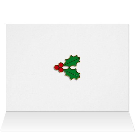 Elegant Seasons Greetings card with ornaments (Inside Horizontal (Top))