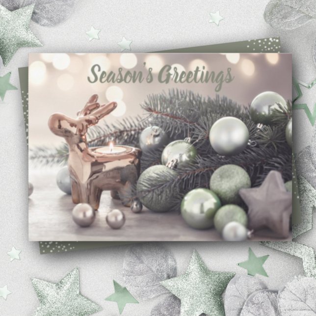 Elegant Season's Greetings Holiday Card (Creator Uploaded)