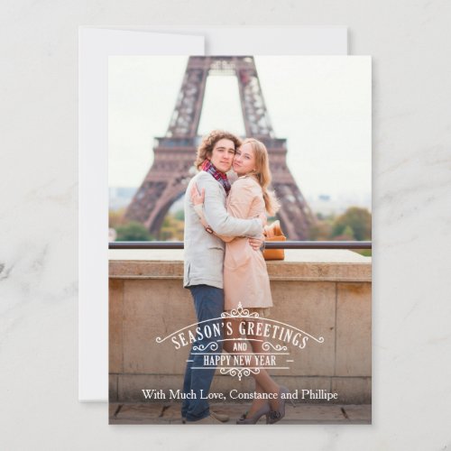 Elegant Season's Greetings Photo Card Groupon