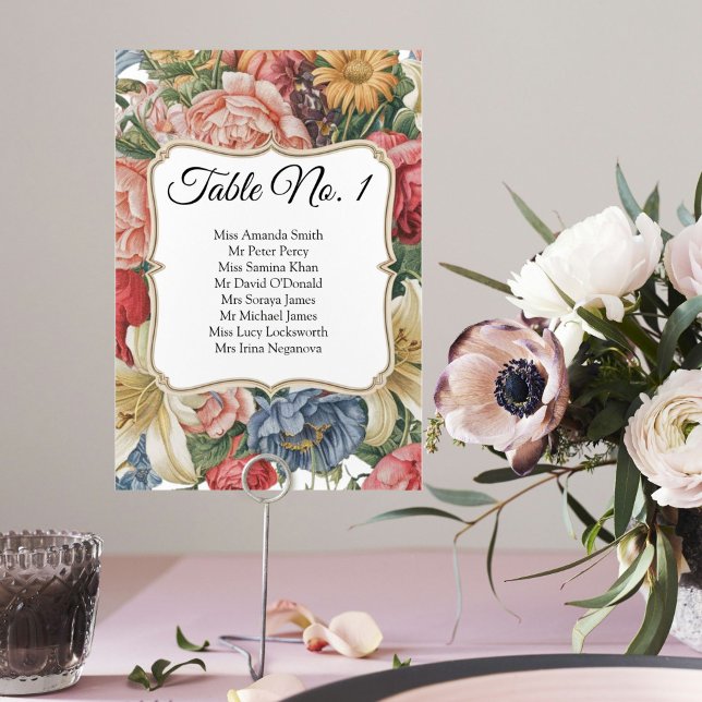 Elegant Seating chart Regencycore Regency style Table Number (Creator Uploaded)