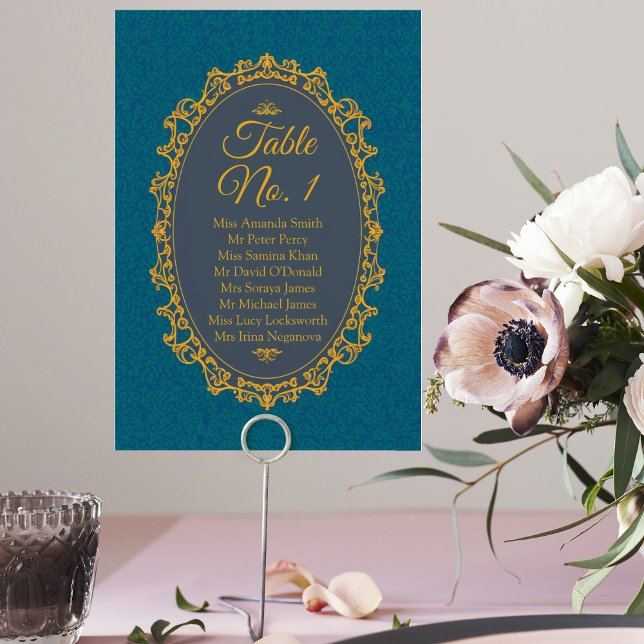 Elegant Seating chart Regencycore Regency style Table Number (Creator Uploaded)