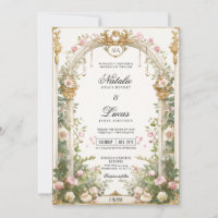 Elegant Secret Garden Floral Arch Wedding 