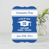 Elegant senior grad High School graduation party Invitation | Zazzle