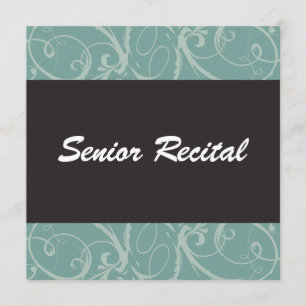 Elegant Senior Recital Invitation