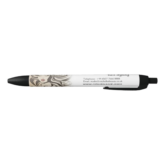 Elegant Sepia Chic Wavy Hairstyle Hair Extensions Pen (Bottom)