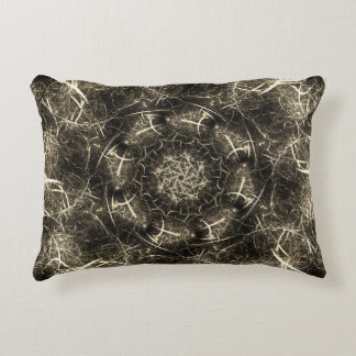 Elegant Sepia Fractal Pillow
