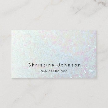Elegant Sequin Photo Business Card by amoredesign at Zazzle