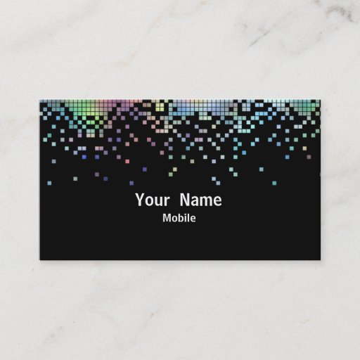 Customizable Elegant Sequins Hologram Business Card