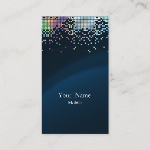 Customizable Elegant Sequins Hologram Business Cards