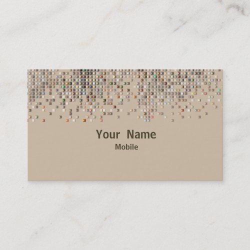Elegant Sequins Hologram Business Card Templates