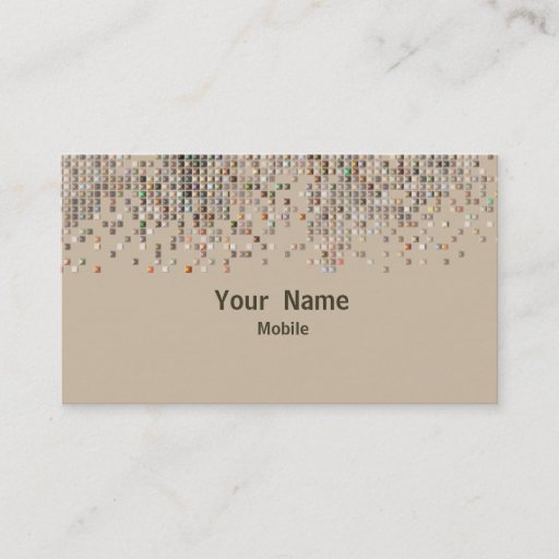 Customizable Elegant Sequins Hologram Business Card Templates