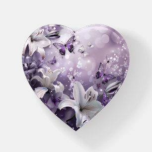 Elegant Shades of Purple Paperweight