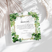 Elegant Shamrock Clover Sympathy