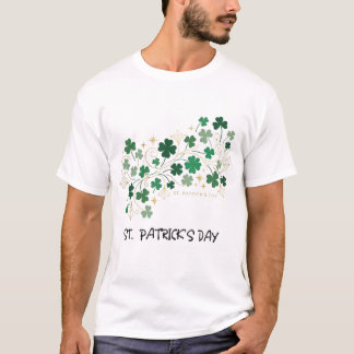 Elegant Shamrock Floral St. Patrick’s Day Design T-Shirt