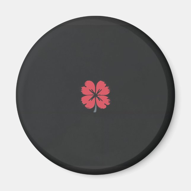 Elegant Shamrock-Shaped Design for St. Patrick's  Magnet (Front)