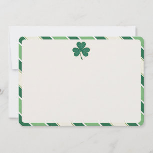 Elegant Shamrock St. Patrick’s Day Blank Note Card