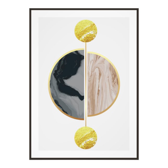 Elegant shapes photo print (Front)