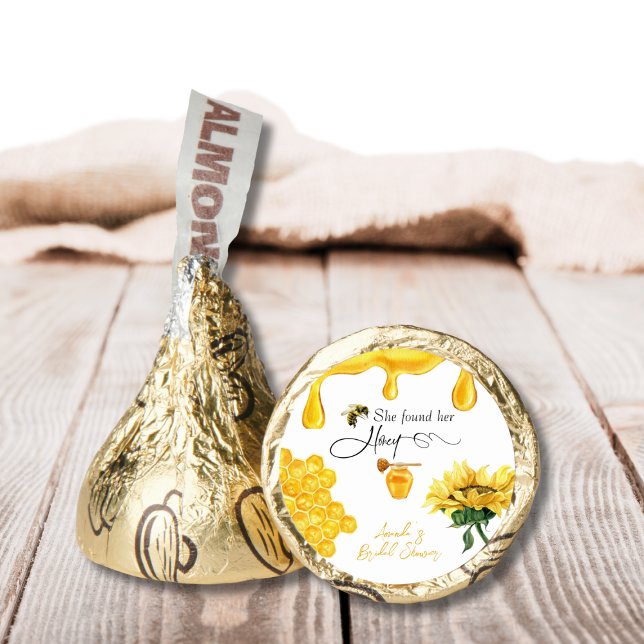 Elegant She Found Her Honey Bee Bridal Shower Hershey®'s Kisses® (Creator Uploaded)