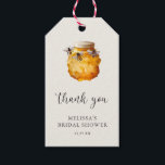 Elegant She Found Her Honey Bridal Shower Favor Gift Tags<br><div class="desc">Add a touch of sophistication to your bridal shower favors with our Elegant "She Found Her Honey" Bridal Shower Favor Gift Tags. Featuring a charming watercolor design with a sweet honey theme, these tags beautifully complement your event's decor. Perfect for tying onto jars of honey, candles, or other thoughtful gifts,...</div>