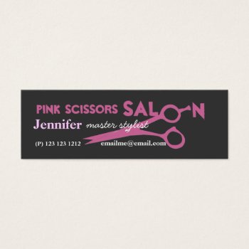 Elegant Sheers Pink Scissors Salon Appointment by 911business at Zazzle
