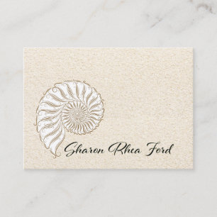 Elegant Shell Calling Card / Contacts / Business