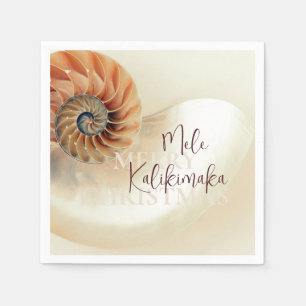 Elegant Shell Hawaiian Christmas Napkins