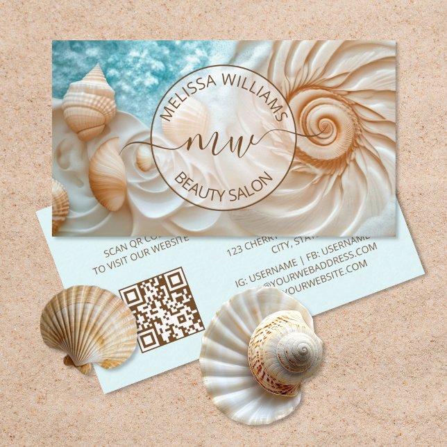 Elegant Shell Logo Business Card (Creator Uploaded)