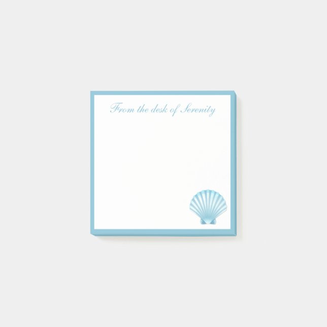Elegant Shell Nautical Seashell Beach Ocean Dreams Post-it Notes (Front)
