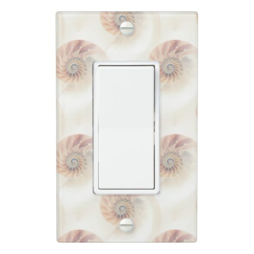 Elegant Shell Pattern Beige Light Switch Cover