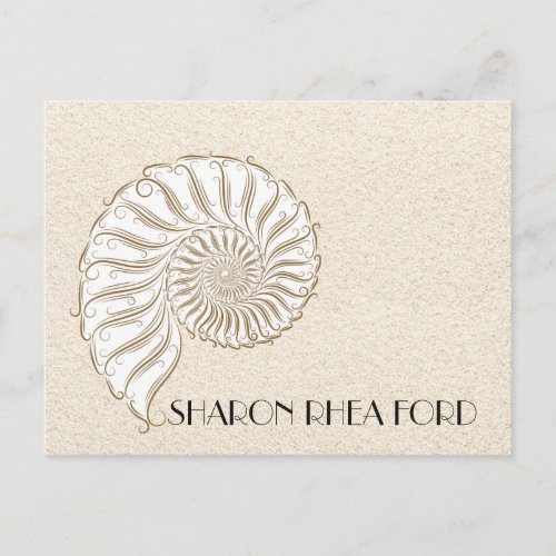 Elegant Shell Postcard