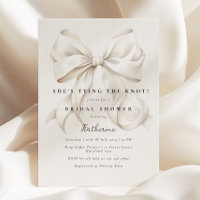 Elegant She's Tying the Knot Bow Bridal Shower