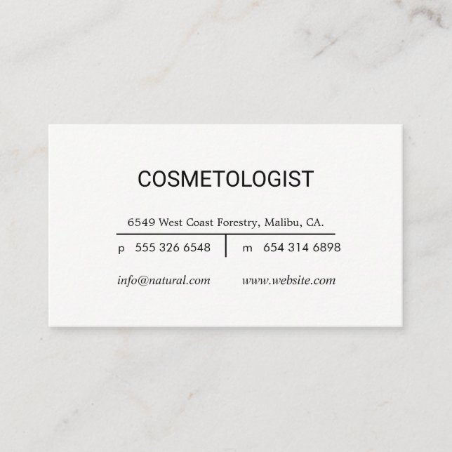 Elegant Shimmer Business Card (Front)