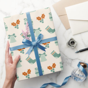 Elegant Shimmering Cheerful Gift Wedding Thank You Wrapping Paper
