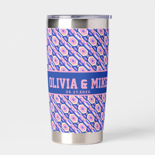 Elegant Shimmering Travel Mug For Wedding Shower Insulated Tumbler
