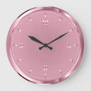Elegant Shiny Rosegold Acrylic Wall Clock